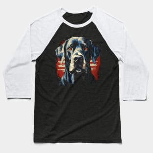 Patriotic Great Dane Baseball T-Shirt